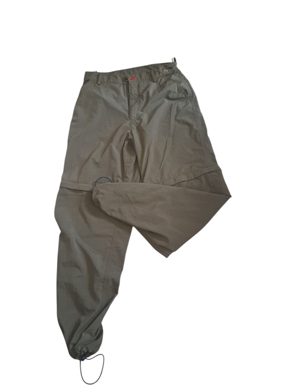 MEN'S THE NORTHFACE olive green cargo pants zip off convertible shorts hiking 30